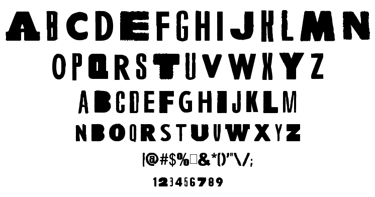 A wolf at the door font